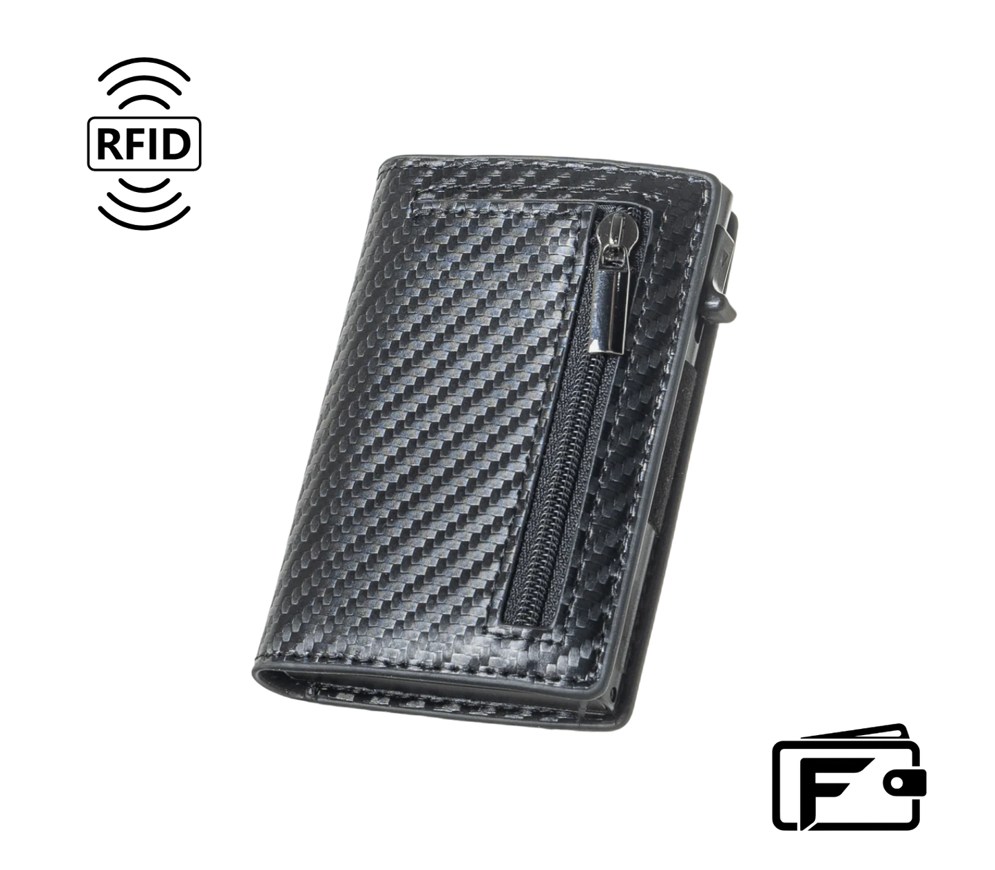 Premium portfel Frame karbonowy z zabezpieczeniem przed kradzieżą danych karty
